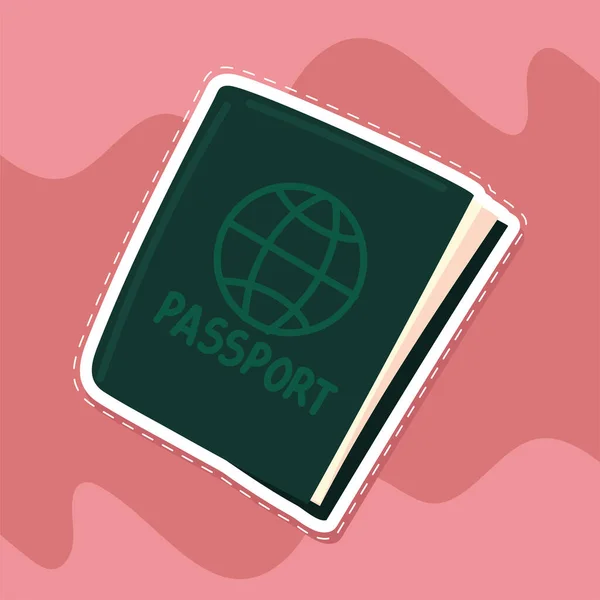 Uluslararası pasaport yolculuğu — Stok Vektör