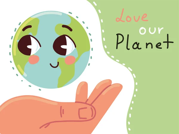 Hou van onze planeet — Stockvector