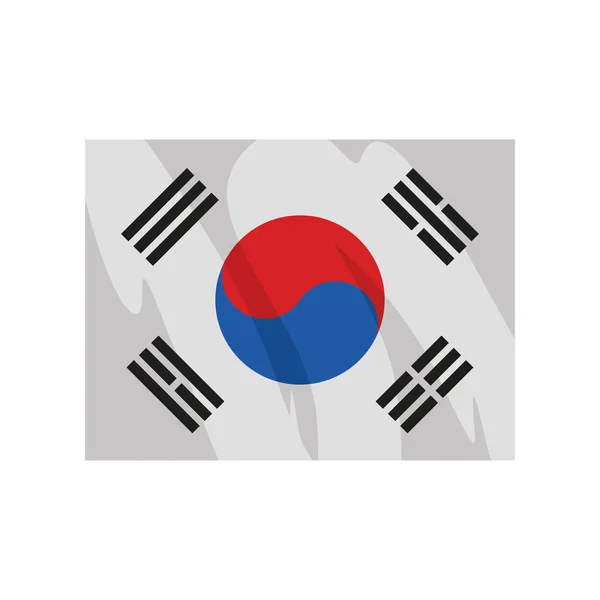 Koreai zászló szimbólum — Stock Vector