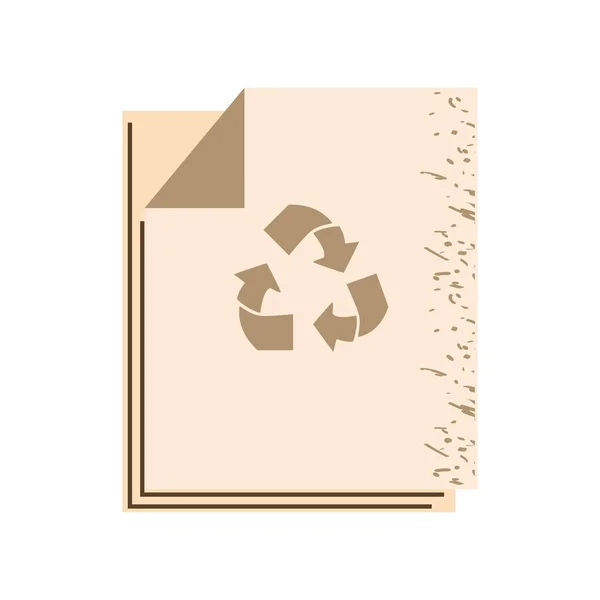 Recycling- und Umweltpapier — Stockvektor