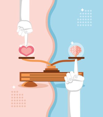 kalp ve beyin dengeleniyor.