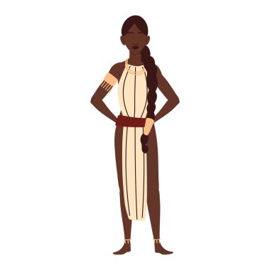 aboriginal woman with long hair