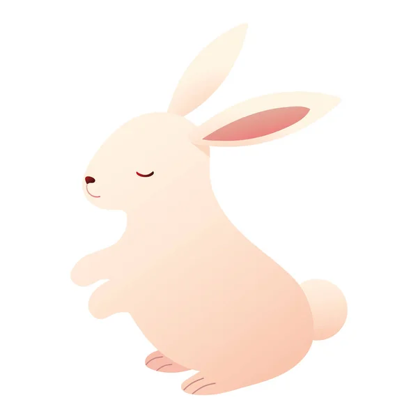 野兔站立动物 — 图库矢量图片