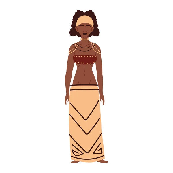 Female african character — Stok Vektör