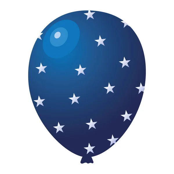 Blue stars ballon — стоковый вектор