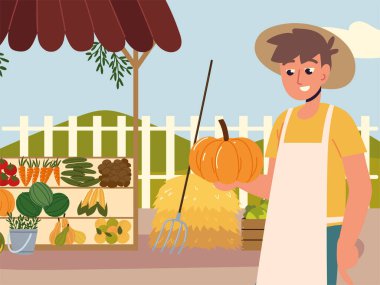 man in a local organic