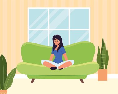 girl with lotus pose