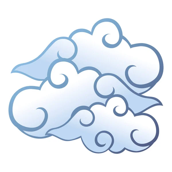 Nubes chinas tradicionales — Vector de stock