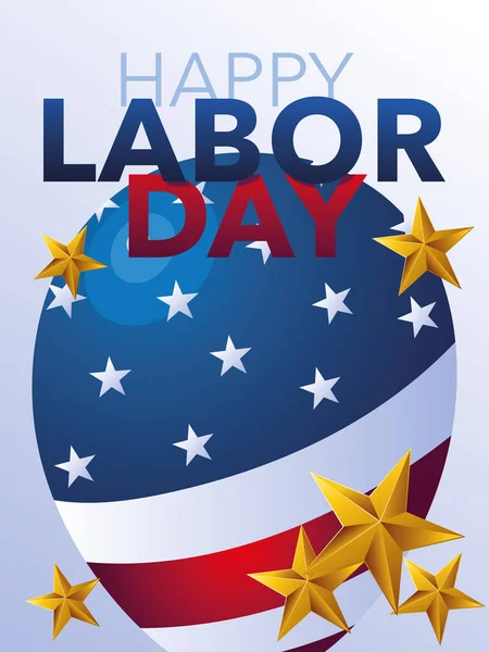 Celebrate happy labor day — стоковый вектор