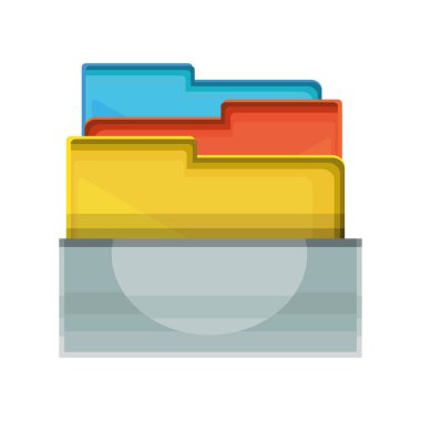 Dosya dizinleri olan çekmece