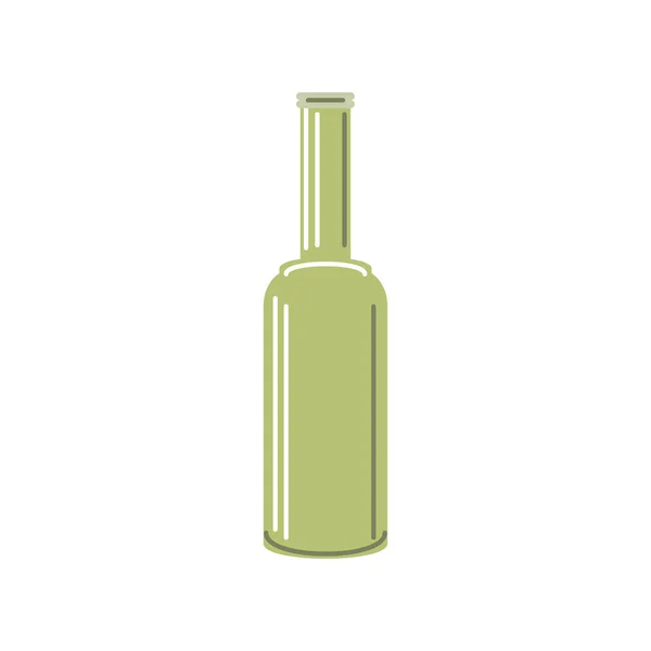 Grande bottiglia verde — Vettoriale Stock