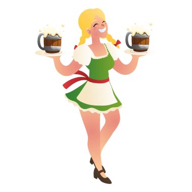 Güzel Bavyera kadını