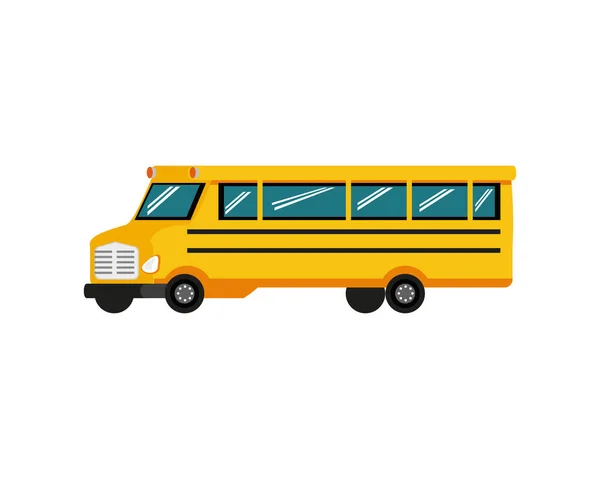 Transporte escolar en autobús — Vector de stock