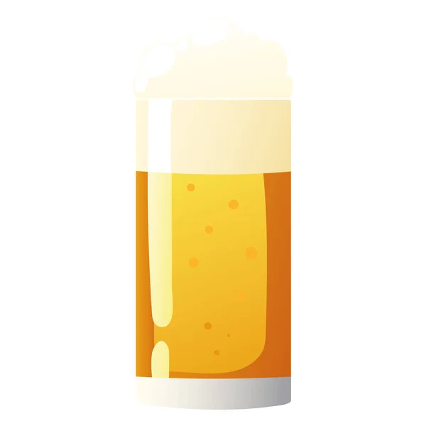 Bière mousse boisson — Image vectorielle