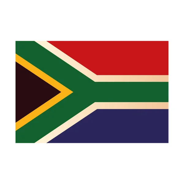 South africa flag icon — Stock Vector