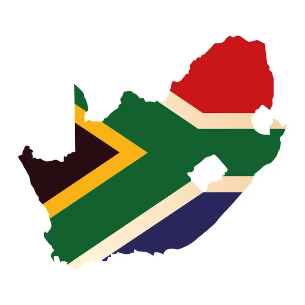 Nemzeti dél-afrikai lobogó — Stock Vector
