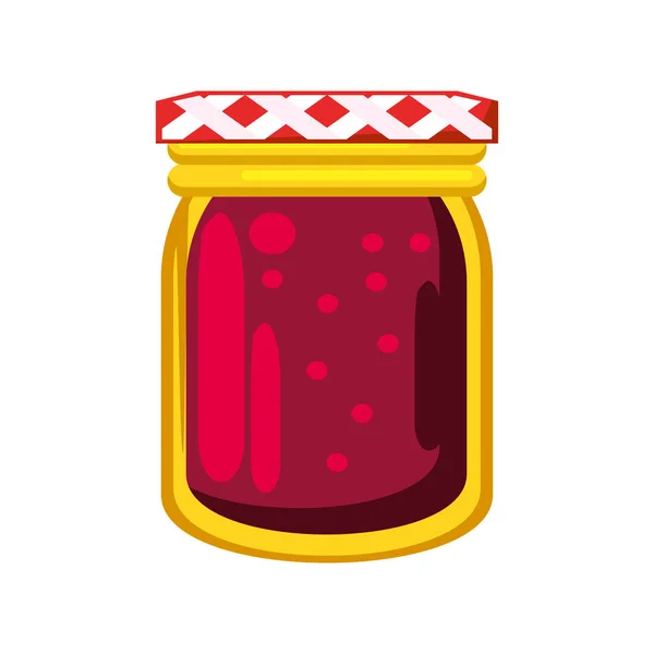 Flasche süße Marmelade — Stockvektor