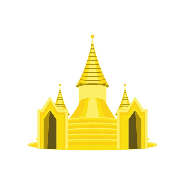 Templo na Tailândia — Vetor de Stock