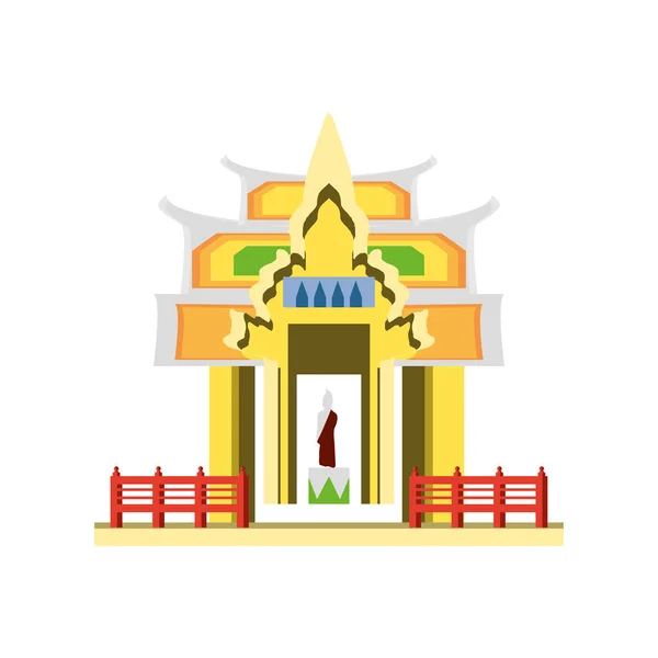 Thailändischer Tempel heilig — Stockvektor