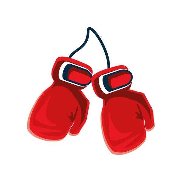 Boxing gloves sport — Stock Vector