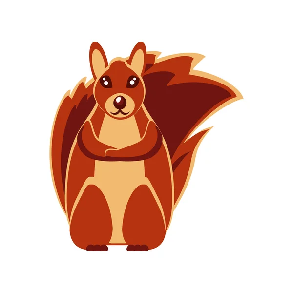 Chipmunk animal icon — Stock Vector
