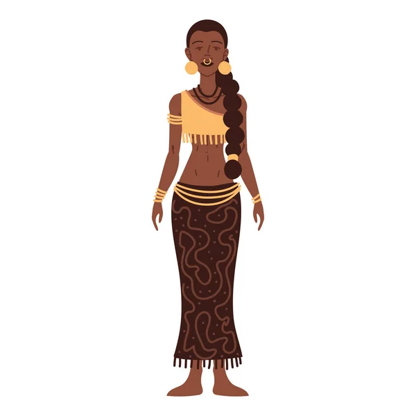 Femme autochtone autochtone — Image vectorielle