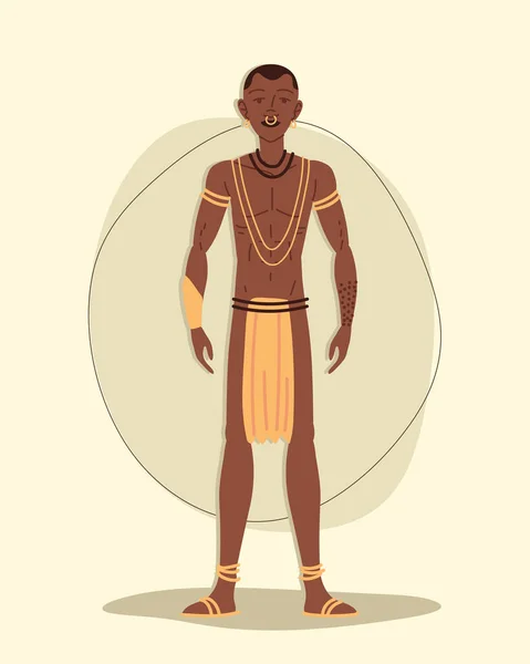 Hombre aborigen africano — Archivo Imágenes Vectoriales