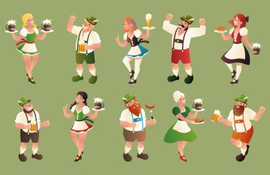 bir grup Bavyeralı insan