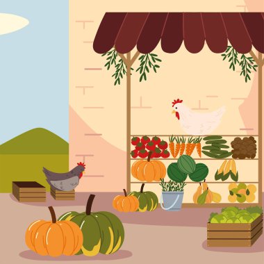 taze yerel organik üretim