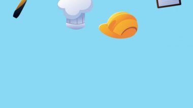 Mutlu İşçi Bayramı animasyonları.