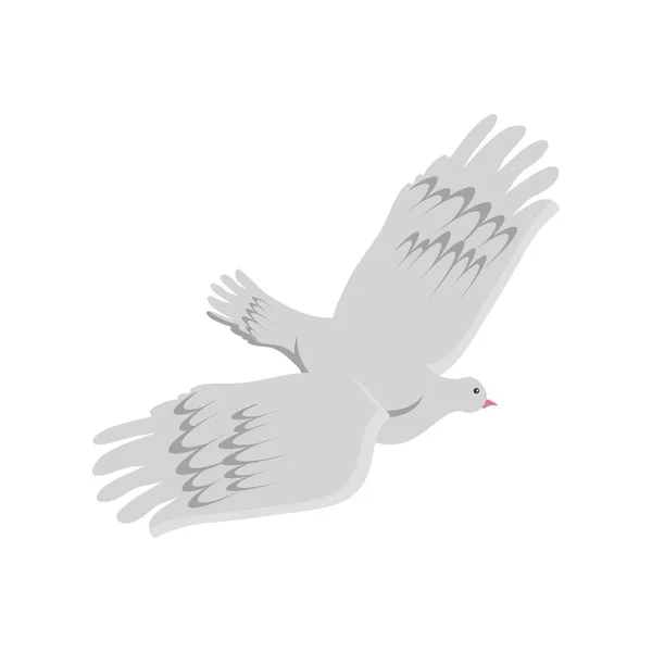 Pigeon volant oiseau — Image vectorielle