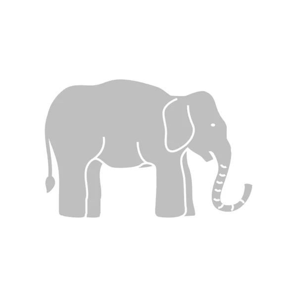 Dickhäuter Elefant — Stockvektor