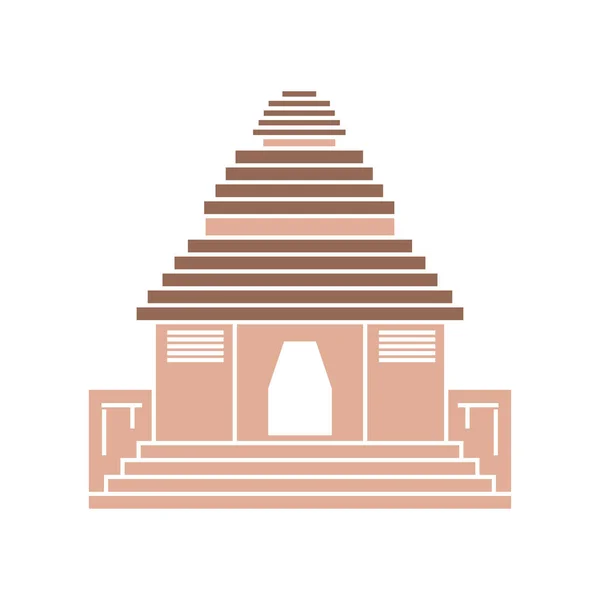 Templo india tradicional — Vector de stock