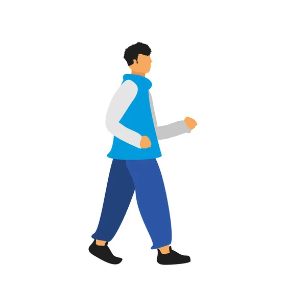 Man walking activity — Stock Vector