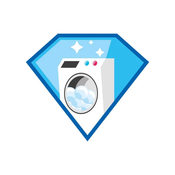 Wasmachine — Stockvector