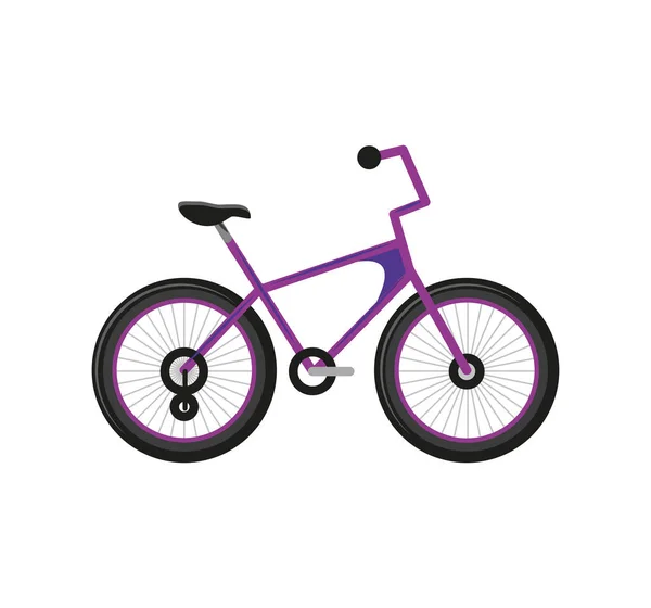 Fialová cyklistická doprava — Stockový vektor