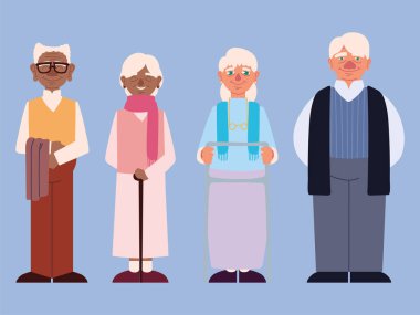 Sevimli çiftler, büyükanne ve büyükbaba