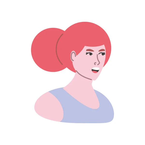 Personaje de dibujos animados mujer — Archivo Imágenes Vectoriales