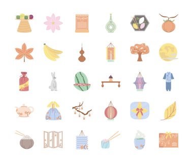 Kore chuseok simgeleri