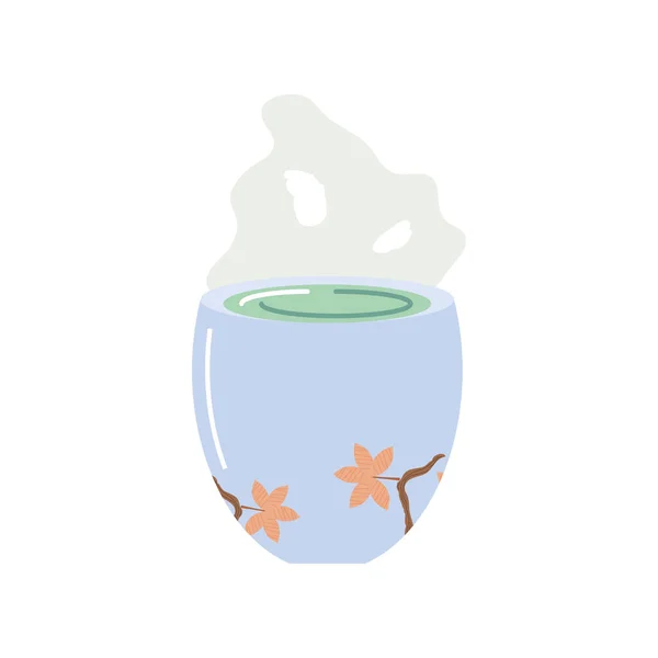 Tazza di tè caldo — Vettoriale Stock