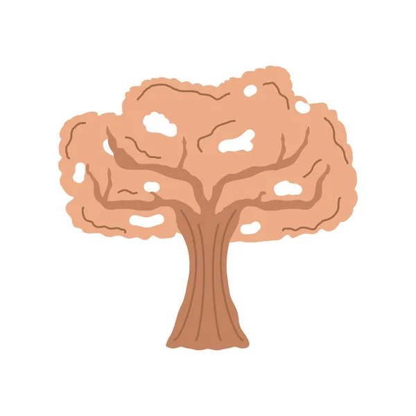 Forêt d'arbres secs — Image vectorielle