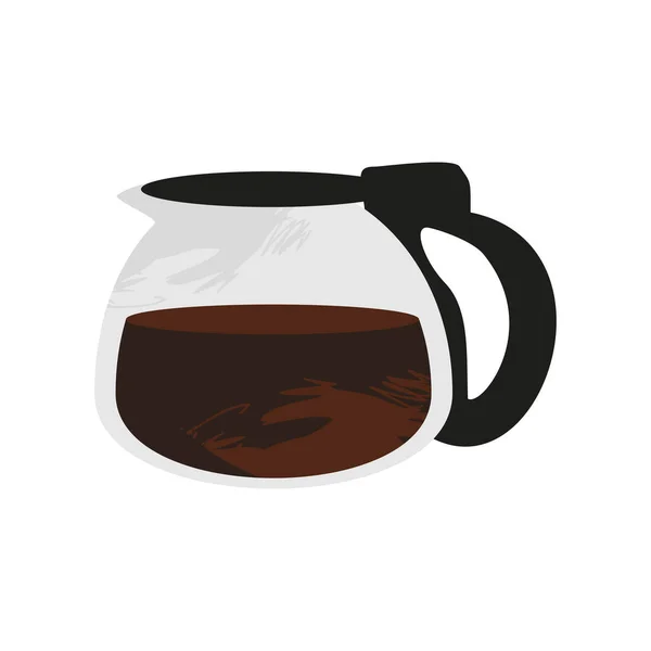 Cafetière verre — Image vectorielle