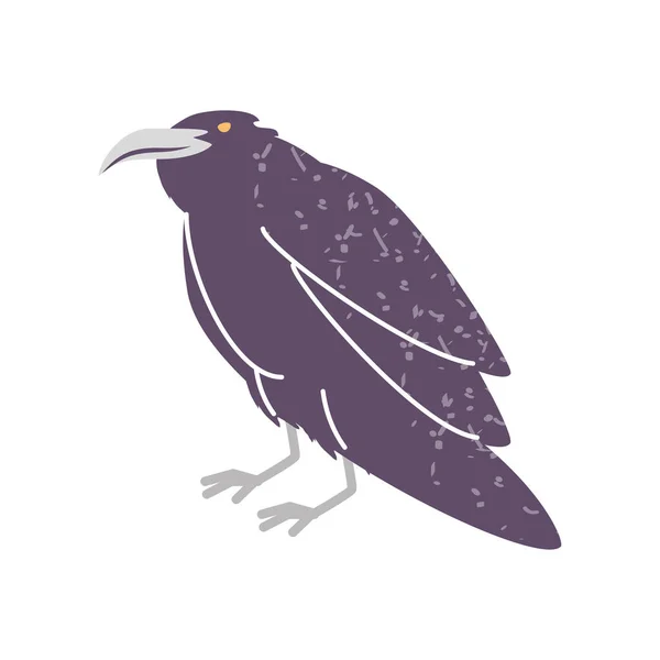 Black raven vogel — Stockvector