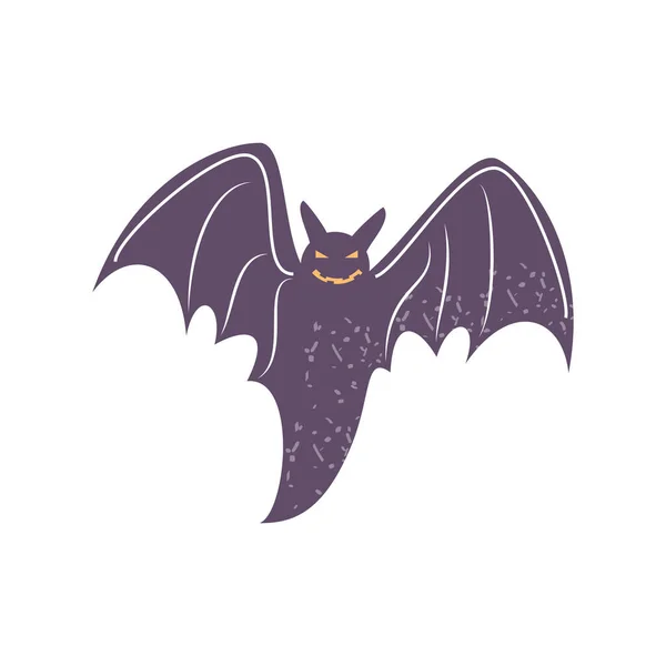 Desenho animado morcego preto — Vetor de Stock