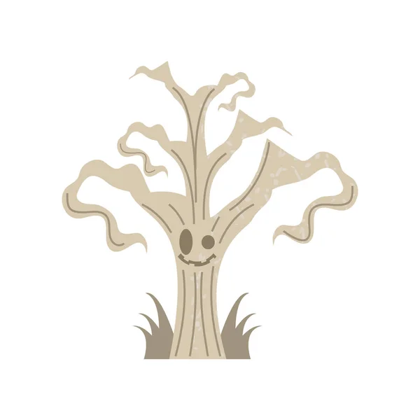 Strašidelný suchý strom — Stockový vektor