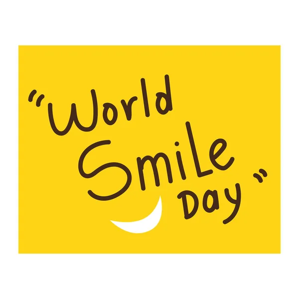 World smile day — Stock Vector