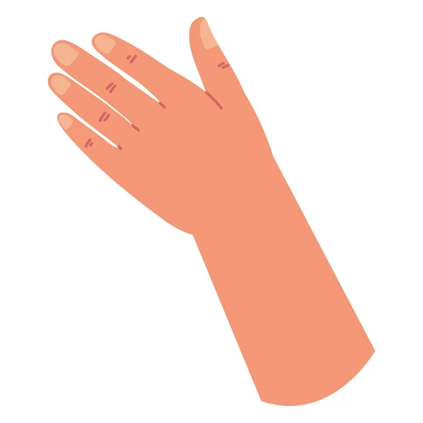 Open hand gesture — Stock Vector