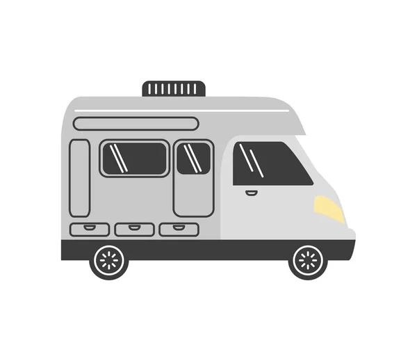 Camping caravan auto — Stockvector