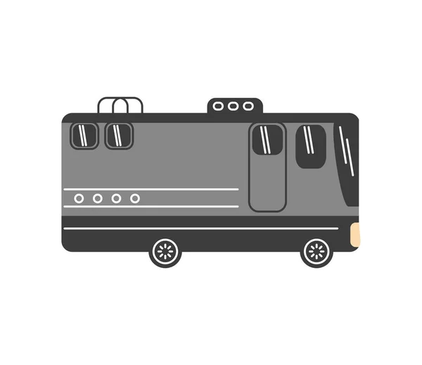 Transport camping-car gris — Image vectorielle