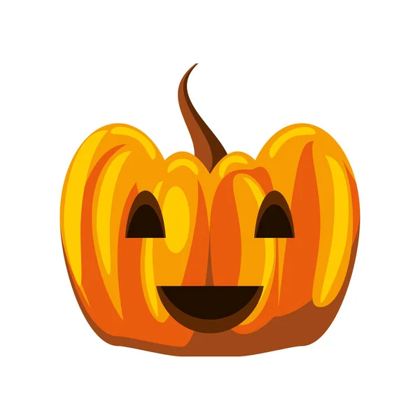 Calabaza sonrisa de Halloween — Vector de stock